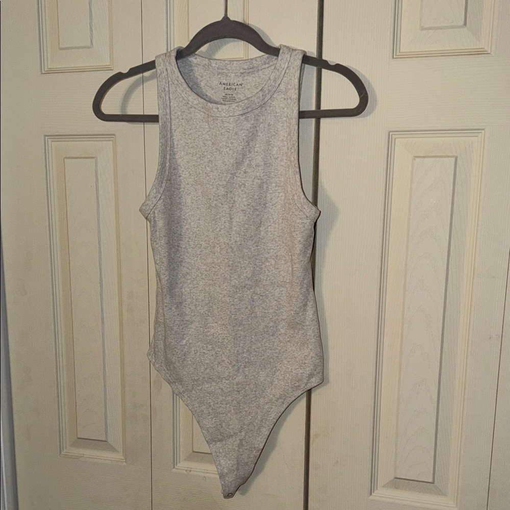 American Eagle Light Gray Bodysuit